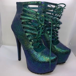 Sky high platform heels